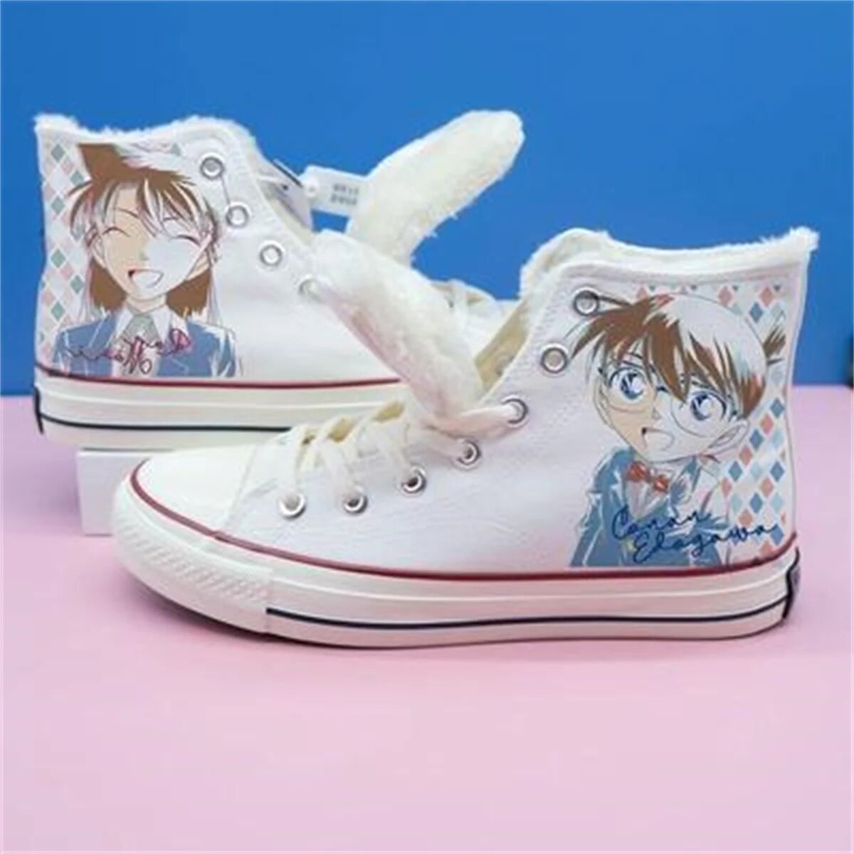 Detective Conan Anime High-Top Canvas Sneakers GOMINGLO