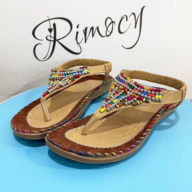Gominglo - Bohemian Style Women's Flat Sandals GOMINGLO