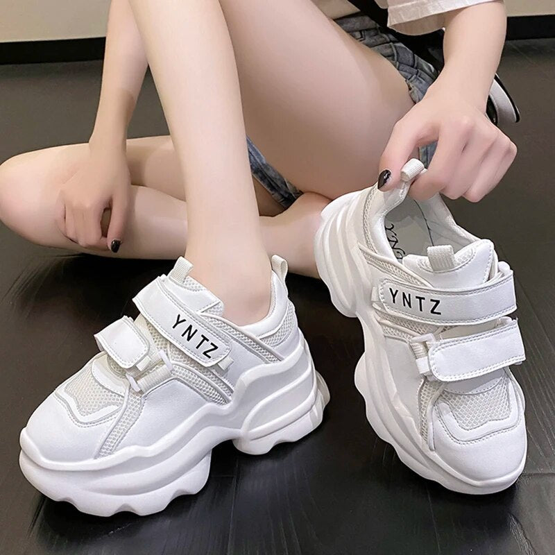 Gominglo - Chunky Breathable Thick Bottom Women's Sneakers GOMINGLO