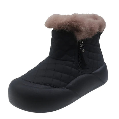 Gominglo - Winter Fashion Round Head Snowy Boots GOMINGLO