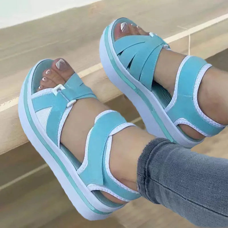 Gominglo - Women's Open Toe Wedge Sandals GOMINGLO