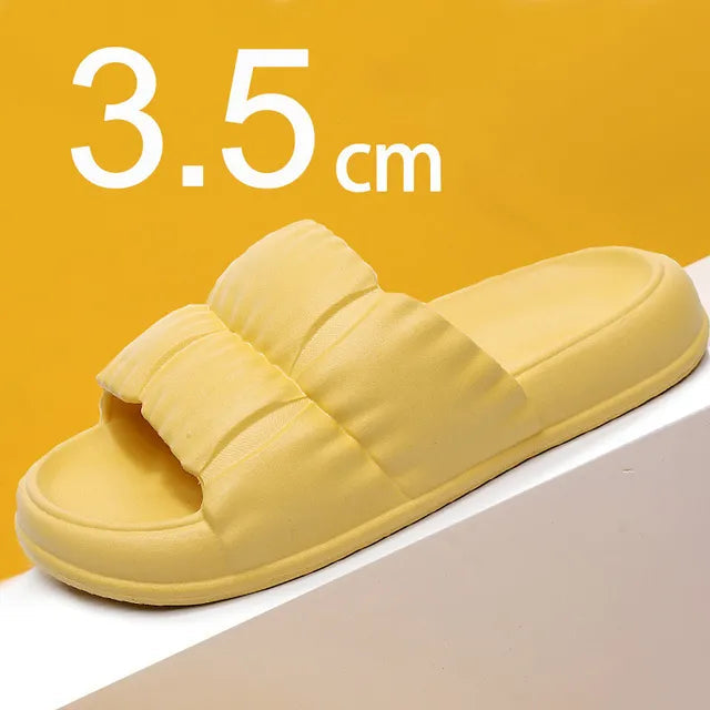 Gominglo - Women's Soft Sole  Thick Platform Cloud Slippers GOMINGLO