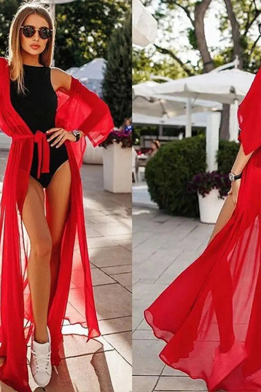 Elegant Chiffon Cover Up Dress