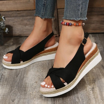 Lightweight Platform Gladiator Sandals for Woman GOMINGLO