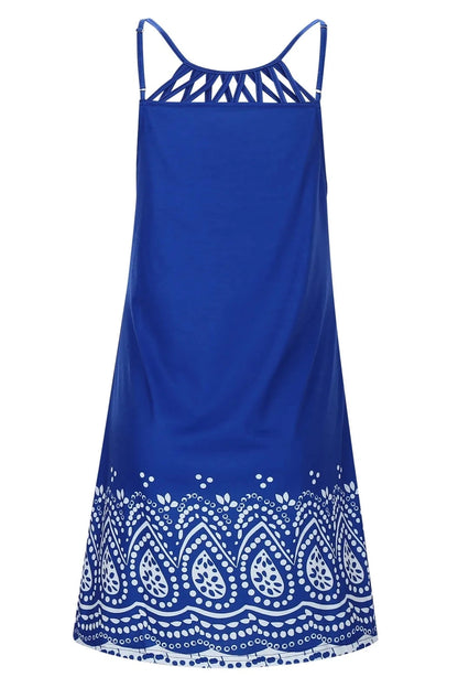 Sleeveless Printed Midi Dress