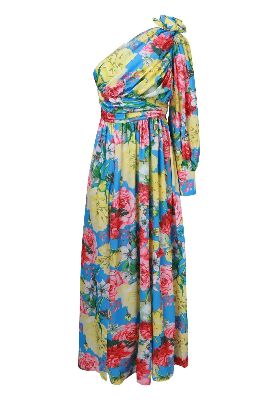 Sloping Shoulder Maxi Dress