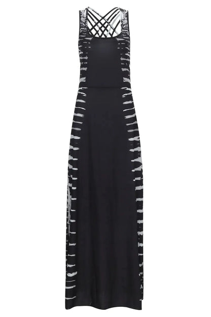 Hip Chic Square Neck Maxi Dress