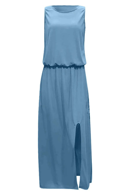 Sleeveless Round Neck Maxi Dress