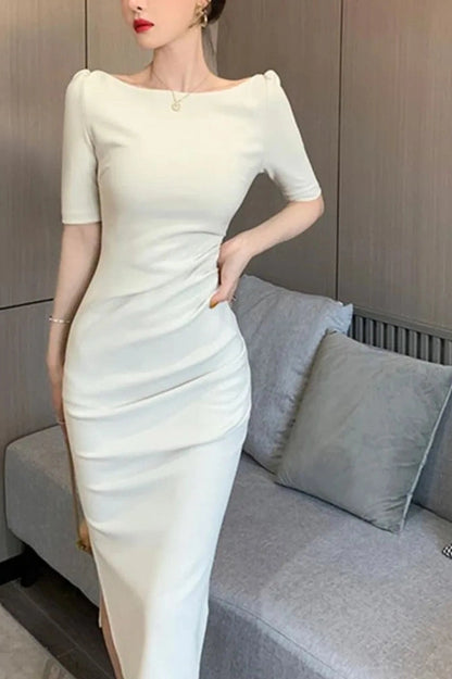 Elegant Bodycon Midi Dress