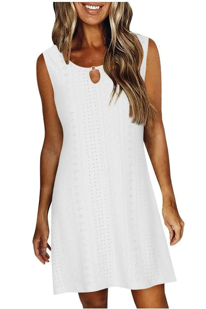 Loose Sleeveless Backless Mini Dress