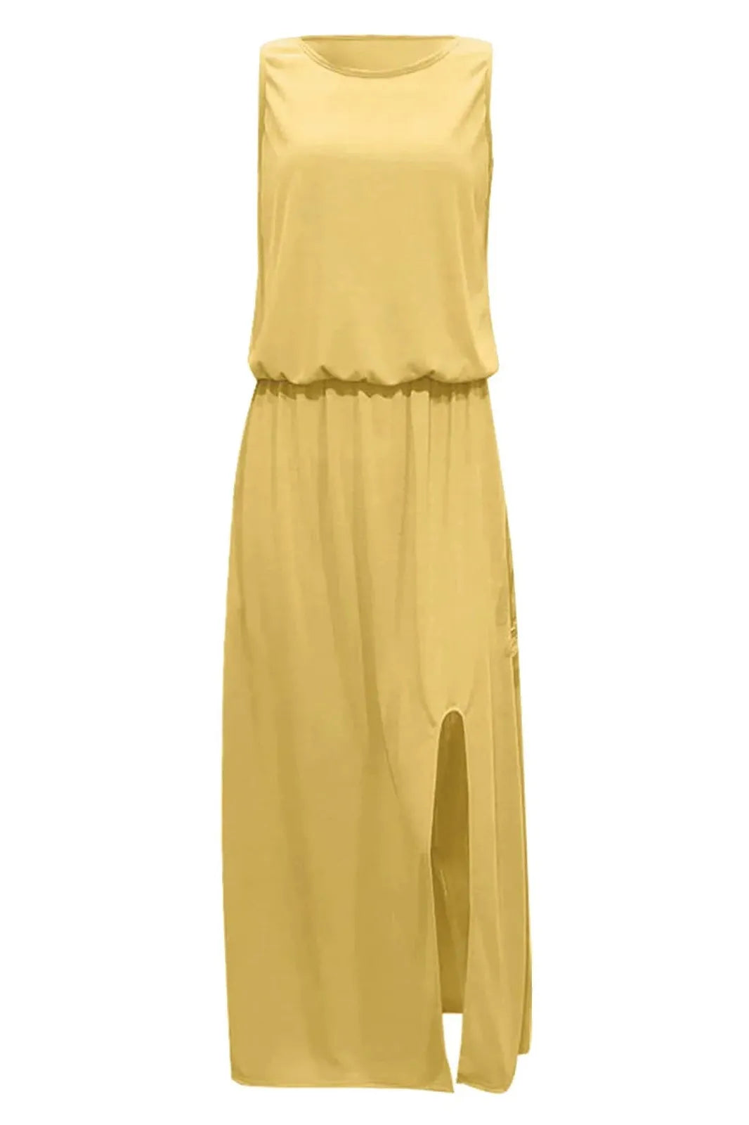 Sleeveless Round Neck Maxi Dress