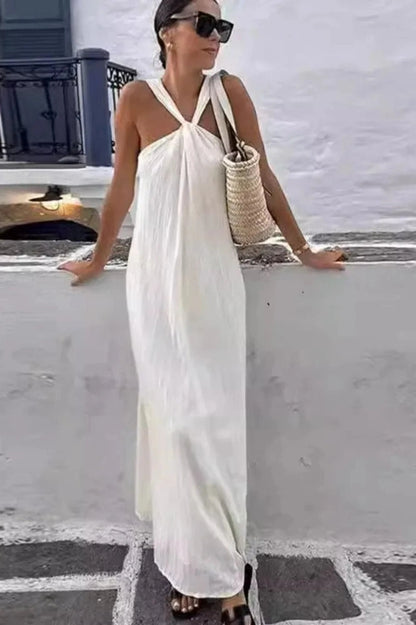 Elegant Sleeveless Maxi Dress