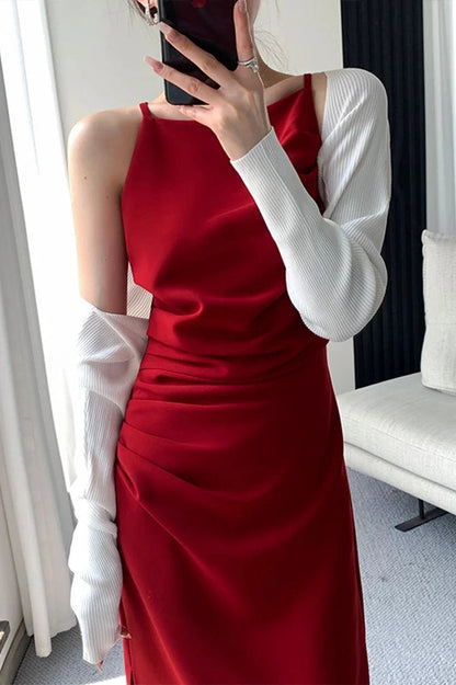 Elegant Sleeveless Bodycon Midi Dress