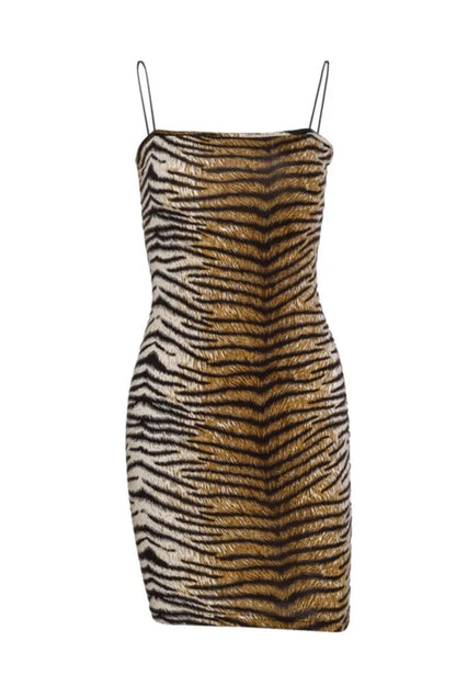 Leopard Print Bodycon Mini Dress