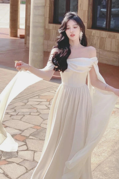 Elegant Off-Shoulder Maxi Dress