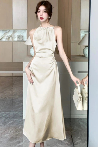 Elegant Sleeveless  Maxi Dress