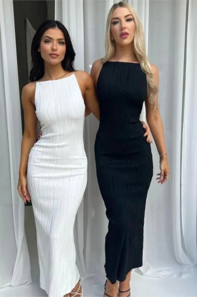 Backless Bodycon Maxi Dress