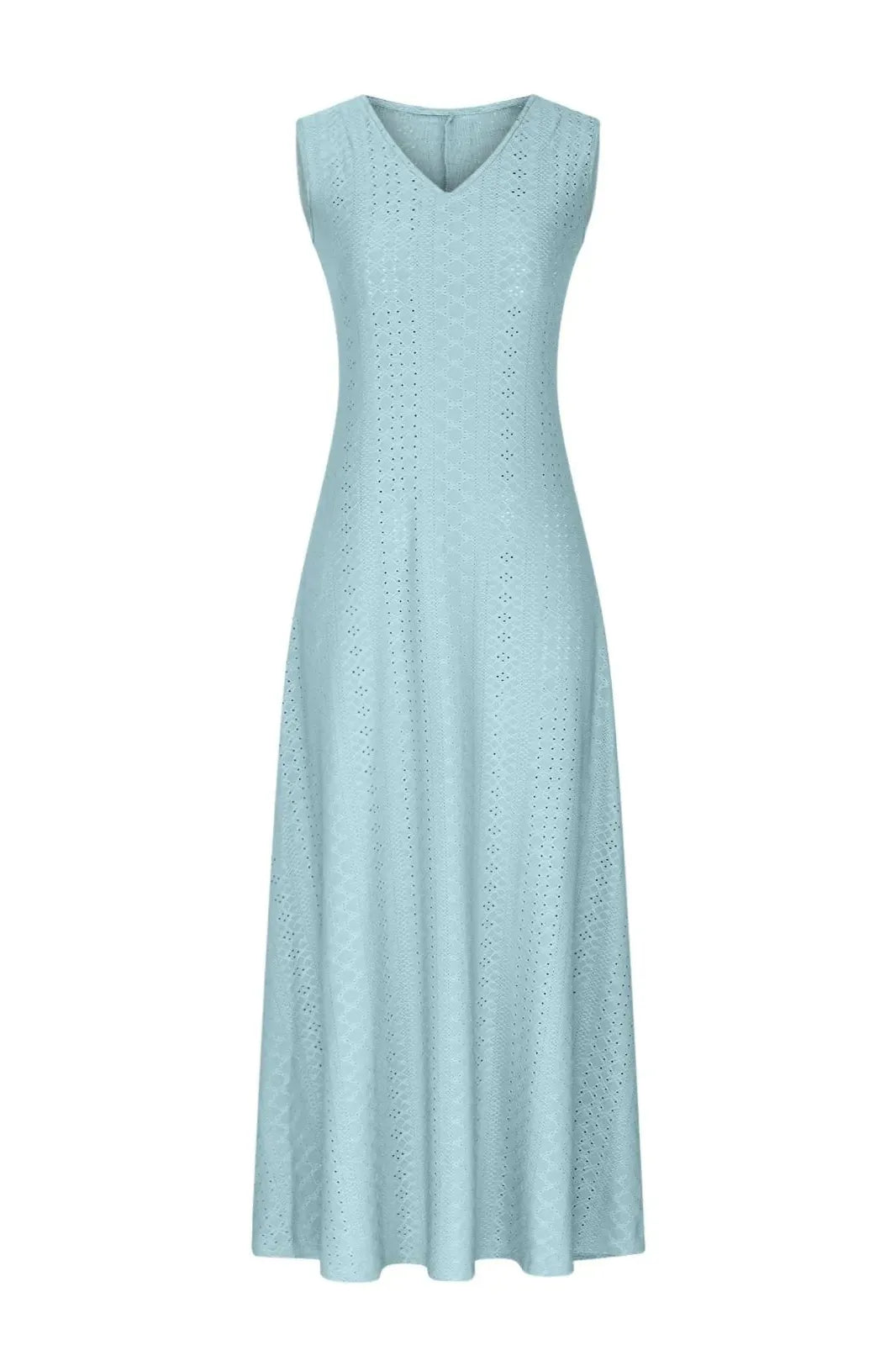 Sleeveless Jacquard Maxi Dress