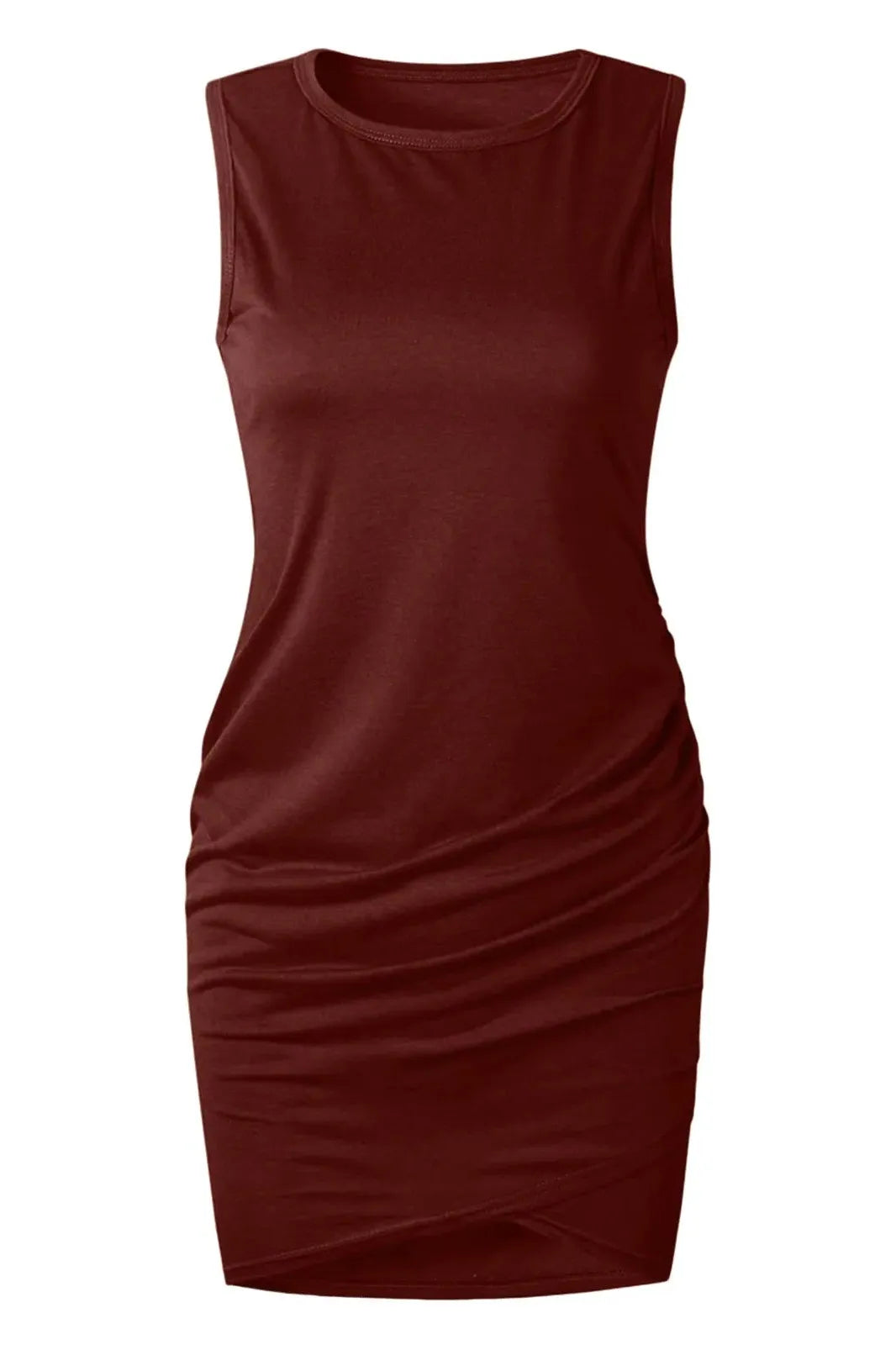 Sleeveless Round Neck Mini Dress