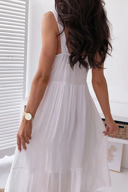 Elegant Sleeveless V-Neck Mini Dress