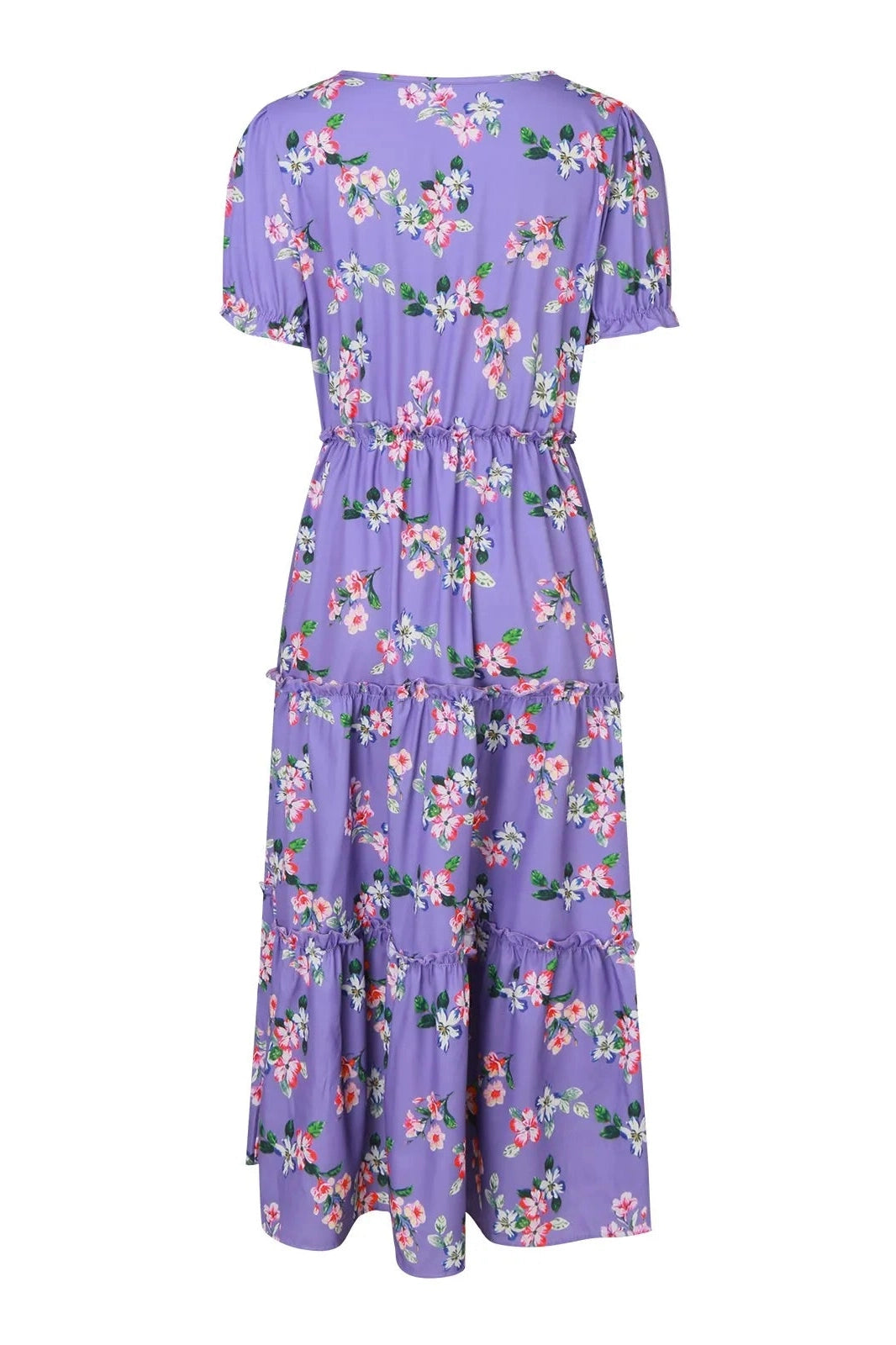 Floral Puff Sleeve Maxi Dress