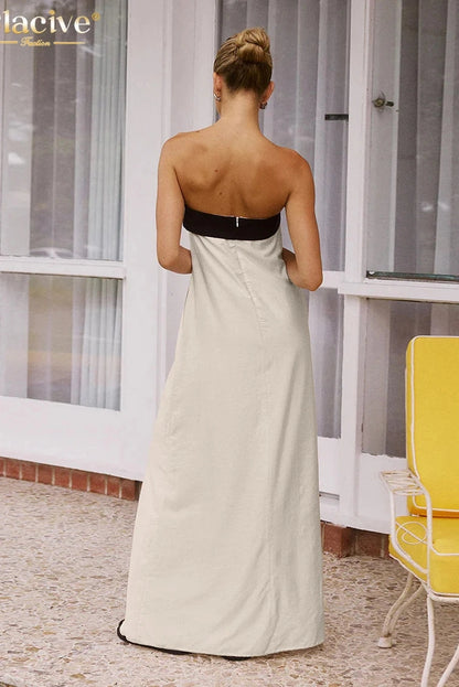 Cotton Sleeveless Maxi Dress