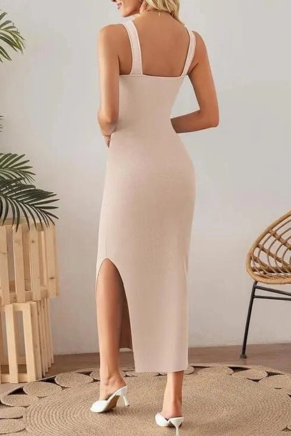 Elegant Tank Top Midi Dress