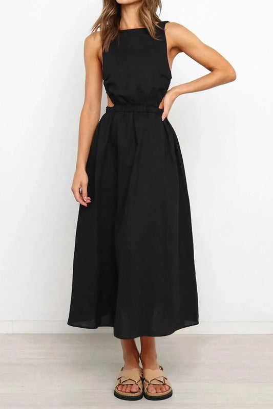 Elegant Backless Maxi Dress