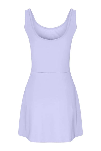 Square Neck Sleeveless Mini Dress