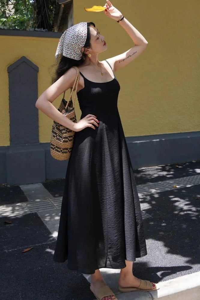 Sleeveless Spaghetti Strap Maxi Dress