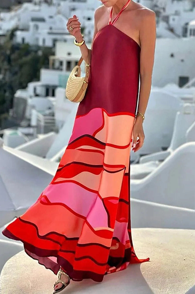 Elegant Backless Sleeveless Maxi Dress