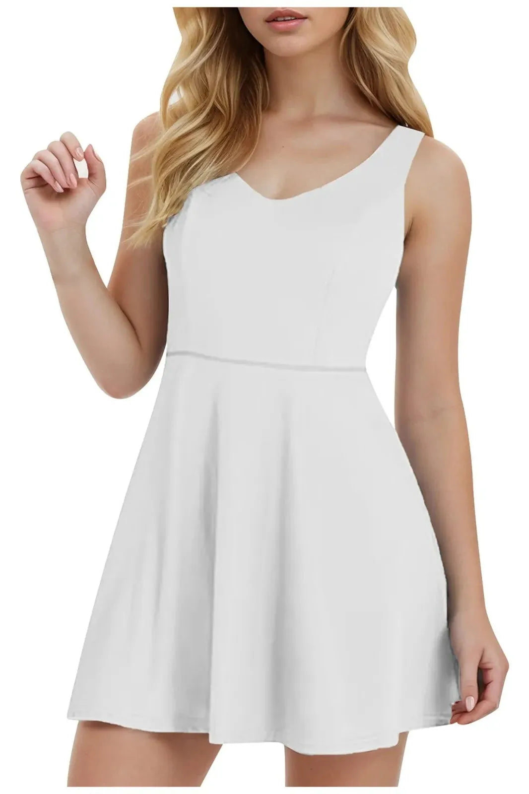 Elegant Pocket Mini Dress