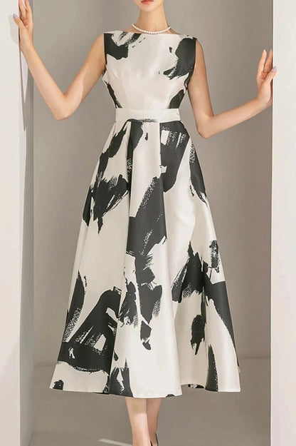 Elegant A-Line Midi Dress