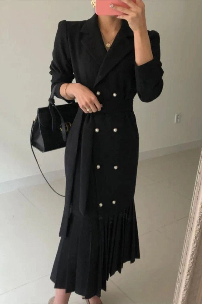 Elegant Long Sleeve Maxi Dress