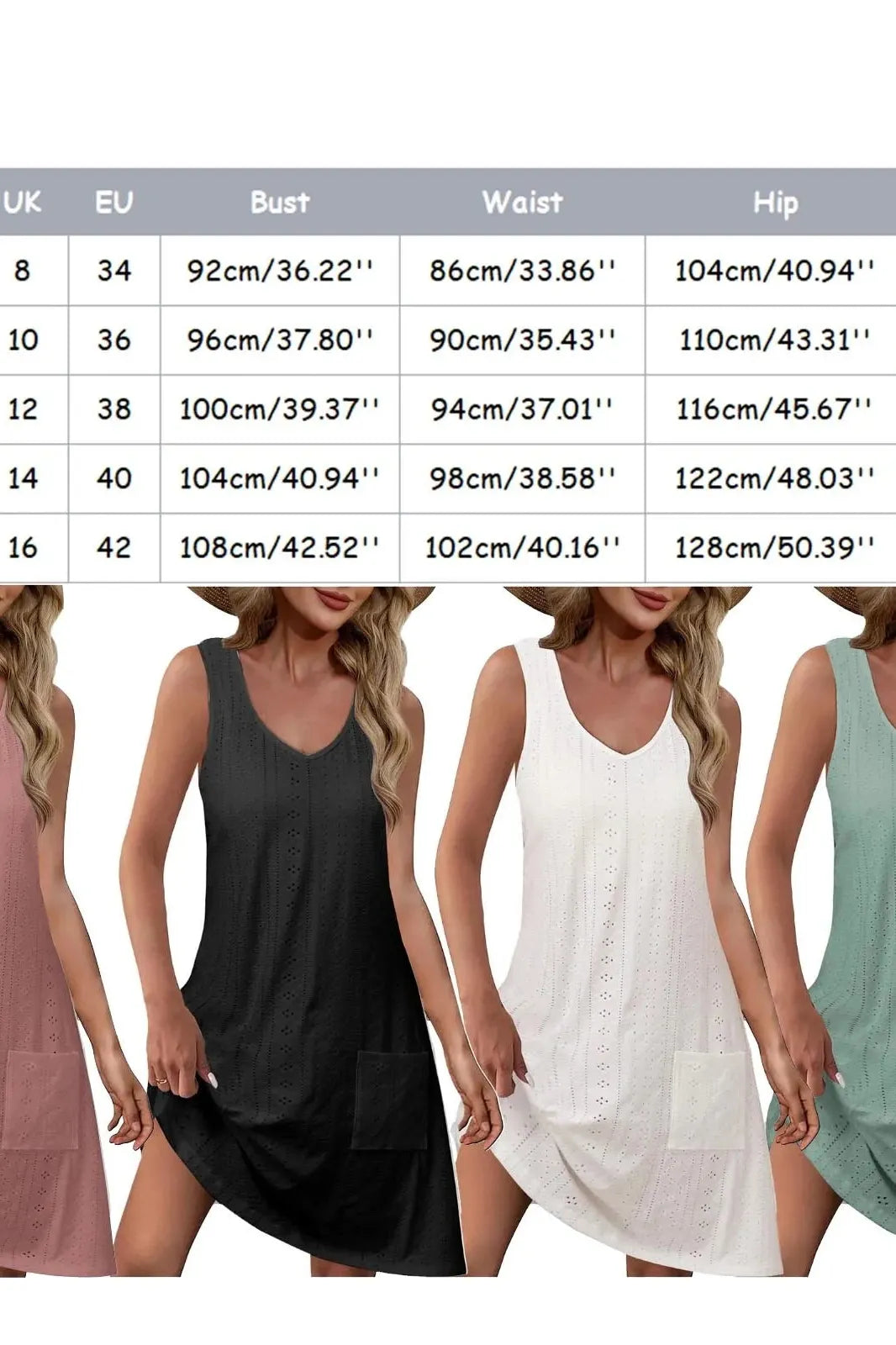 V-Neck Sleeveless Mini Dress