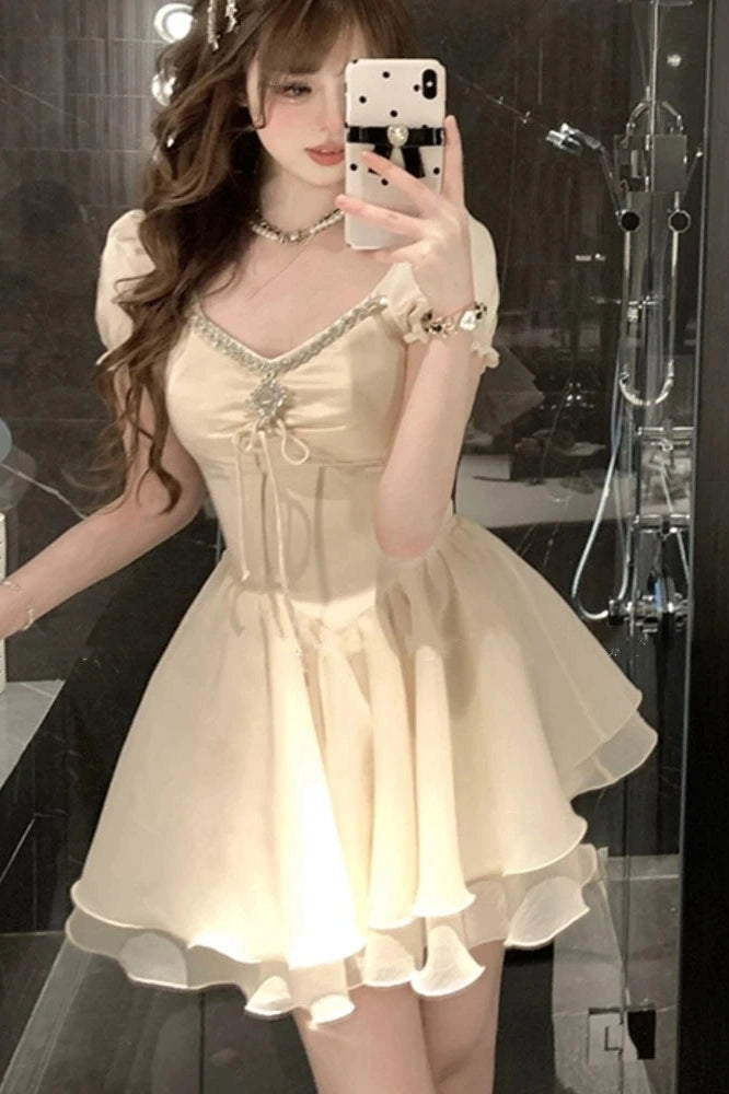 Elegant A-Line Mini Dress