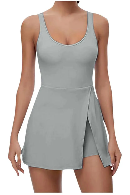 Square Neck Sleeveless Mini Dress