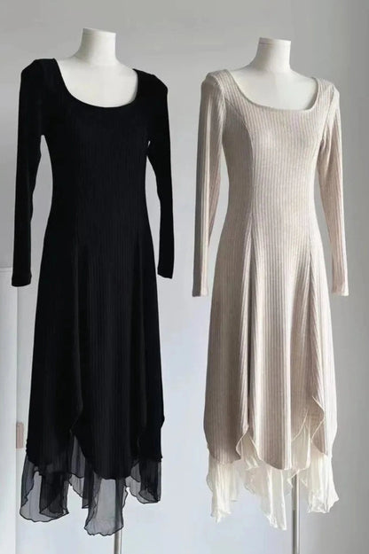 Elegant Long Sleeve Maxi Dress