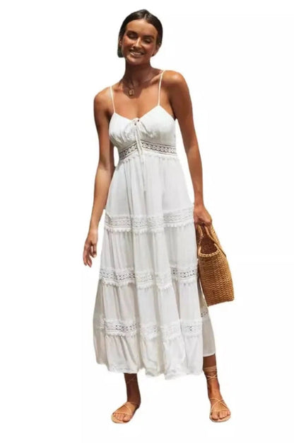 Sleeveless Spaghetti Strap Midi Dress