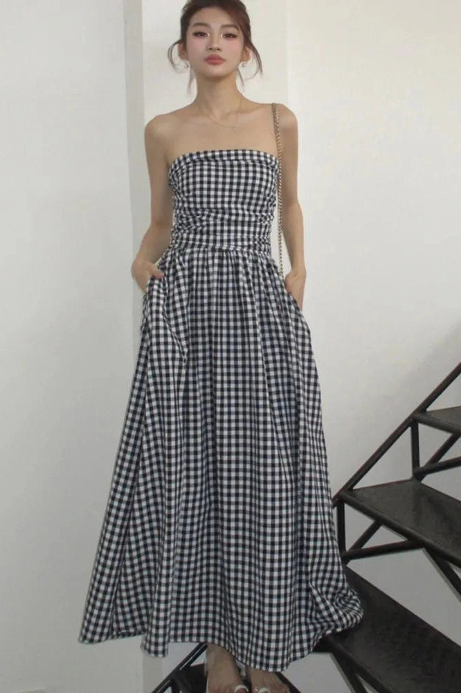 Sleeveless A-Line Maxi Dress