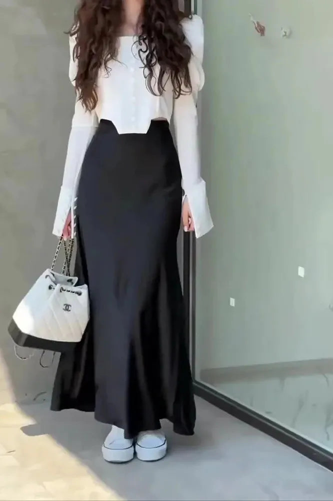 Elegant 2-Piece Set Maxi Skirt