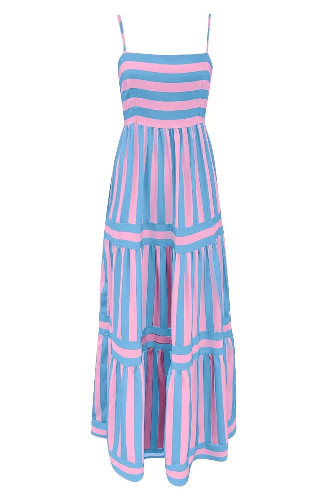 Sleeveless Striped Maxi Dress