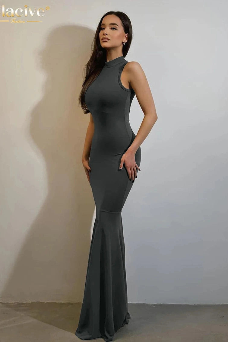 Sleeveless Bodycon Maxi Dress