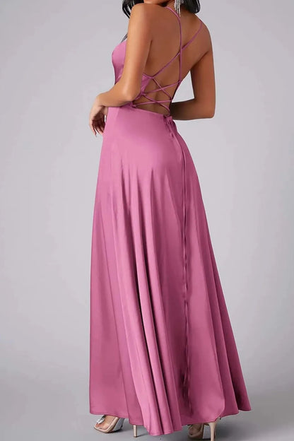 Sleeveless Pleated Maxi Dress