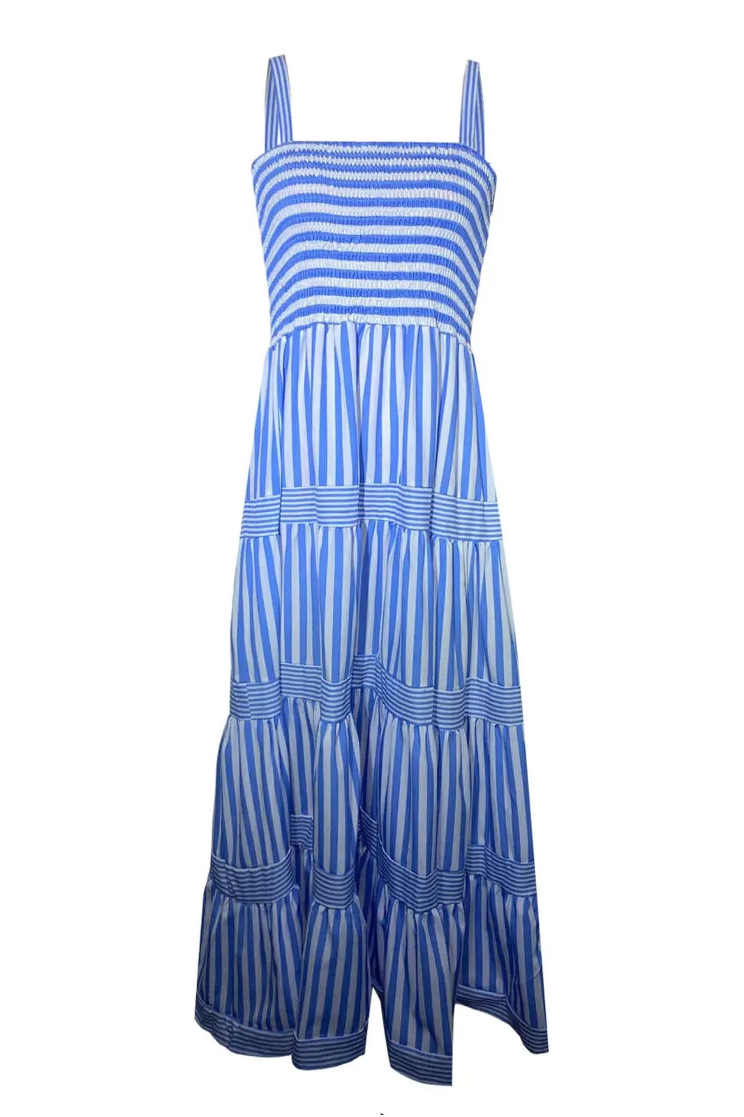 Striped Printed Maxi Dress