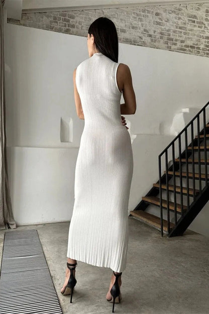 Elegant Sleeveless Bodycon Maxi Dress