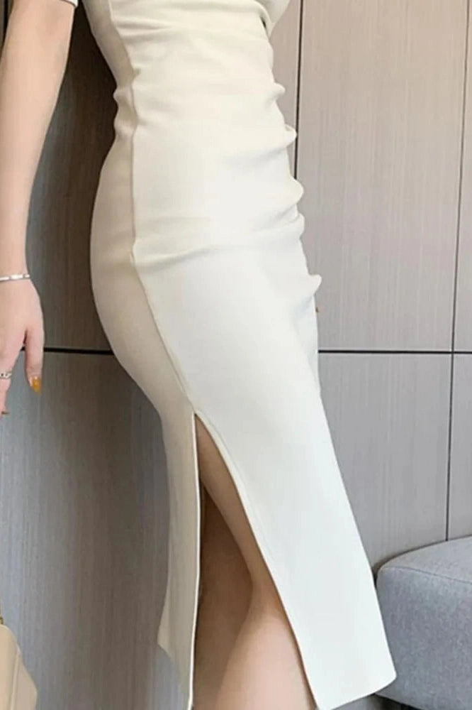 Elegant Bodycon Midi Dress