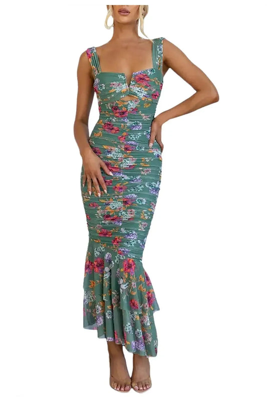 Elegant Slim Fit Maxi Dress