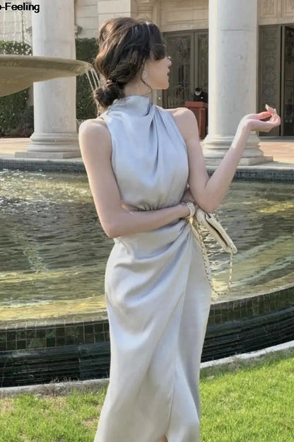 Elegant Sleeveless Maxi Dress