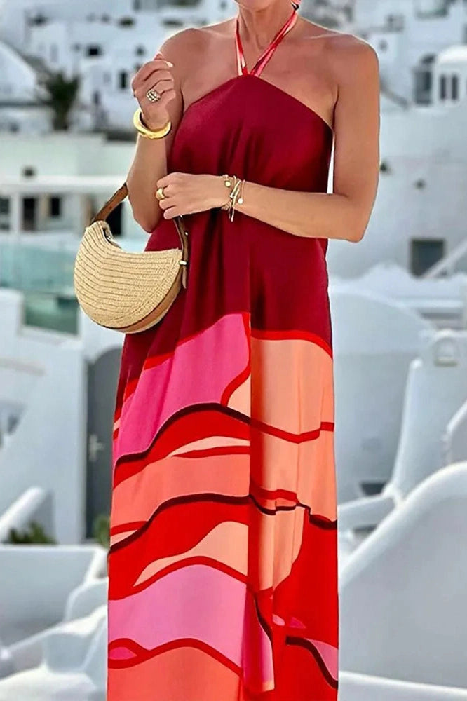 Elegant Backless Sleeveless Maxi Dress